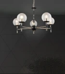 Подвесная люстра Wedo Light Kameliya WD3624/5H-FGD-BK-WT