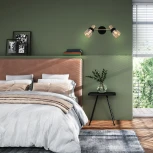 Спот Escada Brandy 684/2A 2x40Вт E14, металл/стекло, чёрный/золото