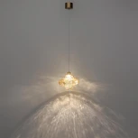 Подвесной светильник светодиодный Odeon Light Ordi 5108/3L антич.бронза/янтарный металл/стекло LED x 3W 4000K (220V, на проводе)