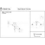 Потолочная люстра Freya Ksenia FR2539CL-06BS