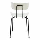 Стул VAN HALLEN (mod. 1534-45) белый/черный (пластик/металл)