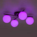 Потолочная люстра RGB на штанге Citilux Адам Смарт CL228A143 (LED, 220V, умный дом - Алиса, Маруся, Салют, шарики)