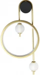 Настенный светильник RODRIGO AP20W LED BLACK/GOLD (220V, шарики, кольцо)