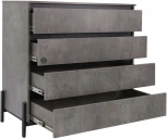 Комод Ивару НЕКСТ - 1 Камень темный, Черный