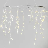 Гирлянда Бахрома с колпачком 3,1 x 0,5 м шампань, 120 LED, провод прозрачный  ПВХ, IP65 Laitcom PIL120CAP-10-2CH