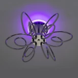 Потолочная люстра RGB на штанге Citilux Salma Smart CL224A161 (LED, 220V, голосовое управление, пульт управления, управление смартфоном, умный дом - Алиса, Маруся, Экосистема Сбер)