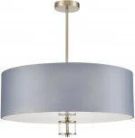 Потолочная люстра на штанге Lumion Damona 8108/7C латунь титаниум/серый, металл/текстиль/стекло E14 7*40W 220V (круглые)