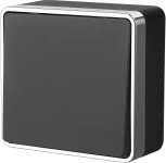 Выключатель одноклавишный Gallant (черный/хром) Werkel W5010035 (a050968)