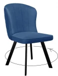 Стул 219 поворотный, B8 BLUE, ножки черные Dikline 00-00062925