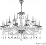 Подвесная люстра Bohemia 1607 1607/12+6/360 Ni