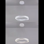 Подвесной светильник светодиодный Natali Kovaltseva Sad Queen INNOVATION STYLE 83126 PETEROLJA с пультом ДУ, моб. приложением 120W, белый, LED (регулировка яркости, 220V, на тросе, круглые, кольцо)