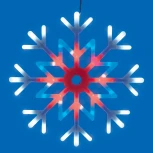 Световая фигура Uniel ULD-H4040-048/DTA MULTI IP20 SNOWFLAKE