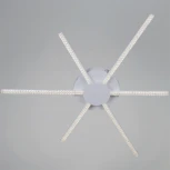 Потолочная люстра светодиодная с пультом  и ночным режимом Reluce 06537-0.3-3+3 WH (Умный дом) (220V)