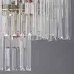 Подвесная люстра ILLUMICO IL3357-6+3PSQ-24 GD LYRA (220V, хрусталь, на цепи)