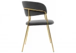 Стул Woodville на металлокаркасе Kamelia grey / gold 11777