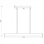 Подвесной светильник Arte Lamp Largo A2505SP-2BK (LED, 220V, на тросе)