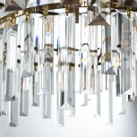 Подвесная люстра Arte Lamp Nicoletta A1052SP-10GO (220V, хрусталь, на тросе)