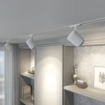 Трековый светильник однофазный белый/серебро 10W 4200K Elektrostandard Cors 85513/01