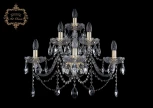 Бра Art Classic 10.12 10.12.3+2+1.240.XL.Gd.Sp (220V, хрусталь, подвески, подсвечник, свеча)