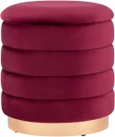 Пуф Франсис с ящиком велюр винный УТ000035902