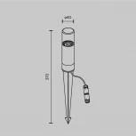 Светильник грунтовый Maytoni Glide O437FL-01GF (220V, круглые, IP54)