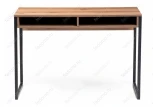 Письменный стол Notta Леон Лофт дуб делано темный / черный матовый 489684
