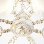 Потолочная люстра на штанге Eurosvet Campina 60107/8 белый с золотом (220V)