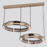Подвесной светильник ярусный светодиодный с пультом iLedex Meridian C4716-78 GD (220V, на проводе, кольцо)