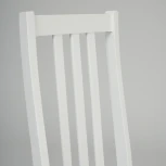 Стул SWEDEN white, ткань бежевая (Ford William 7) (Многослойная фанера)