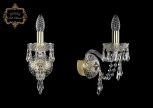 Бра Art Classic 10.23 10.23.1.141.Gd.Dr (220V, хрусталь, подвески, подсвечник, свеча)