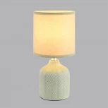 Настольная лампа Lumion Inina 8174/1T оливковый, керамика/текстиль E14 1*40W 220V (выключатель, круглые)