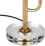 Настольная лампа Odeon Light Kolos 5449/9TL сатинированн.латунь/прозрачн./металл/стекло/хрустальное стекло/эпоксидная смола LED 9W 3000K (220V, выключатель)