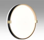 Настенно-потолочный светильник Sonex Olidi Black 7647/CL PALE SN пластик/белый/черный/золотой LED 30Вт 4000К D340 IP43 (220V, круглые)