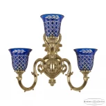 Бра Bohemia 7203 7203B16/2+1/210 G P2 U Clear-Blue/H-1J