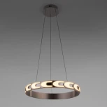 Подвесной светильник Eurosvet Chain 90163/1 сатин-никель (регулировка яркости, LED, 220V, пульт управления, на тросе, кольцо)