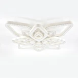 Потолочная люстра светодиодная с таймером Escada Sedna 10280/8LED 150Вт, с ПДУ, металл/акрил, белый (220V)