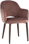 Стул Stool Group Венера Хани велюр пыльно-розовый ножки дерево УТ000031321