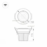 Встраиваемый точечный светильник Arlight LTD 015889