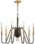Подвесная люстра Alfa Light F1124-17 (220V, на цепи, свеча)