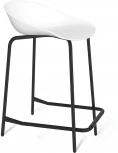 Стул полубарный SHT-ST19/S29-1 белый/черный муар Sheffilton 2424923602