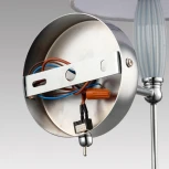Бра с выключателем Lumion Karmen 8279/1W хром/серый, металл/керамика/текстиль Е14 1*40W 220V