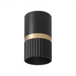 Точечный светильник накладной Wolta WSL-GU10/19BG под лампу GU10 Черный / золотой DUO