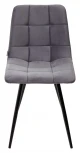 Стул UNO 25 СЕРЫЙ #27, велюр / ЧЕРНЫЙ
