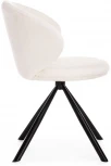 Стул Woodville на металлокаркасе Solomon крутящийся white / black 15600
