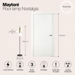 Торшер Maytoni Nostalgia MOD048FL-03G (220V, шарики)