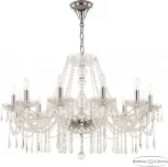 Подвесная люстра Bohemia 104 104/12/300 Ni (220V, подвески, на цепи, подсвечник, свеча)