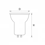 Лампочка светодиодная полусфера белая колба GU10 3 Вт 230 lm 4000K Lightstar 940954