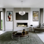 Подвесная люстра Eurosvet Torreta 10121/5 хром/прозрачный хрусталь Strotskis Smart (10105/5)