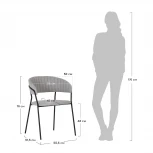 Стул Turin бирюзовый с золотыми ножками