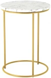 Столик журнальный SHT-CT7 мрамор каррара белый/золото от фабрики Mebelik